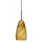 Besa Lighting Chrissy Cord Pendant, Honey, Bronze Finish, 1x40W Candelabra 1BT-1509HN-BR - alternate 1
